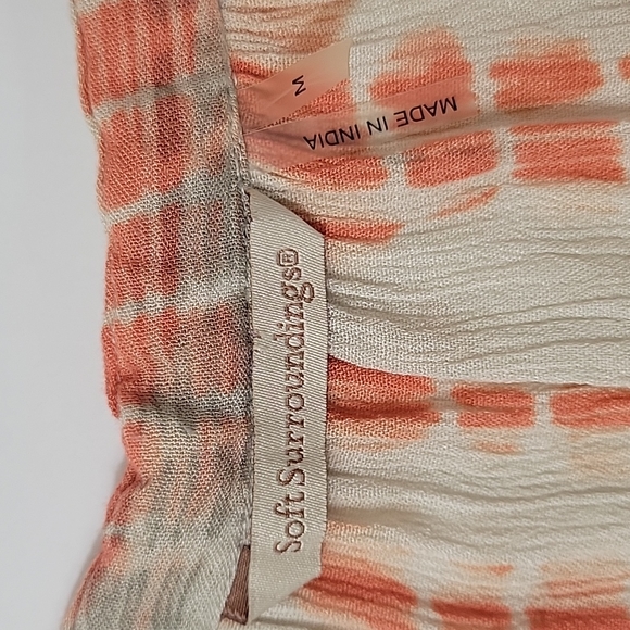 Soft Surroundings tassels ties sleeves dress women's size medium - Picture 7 of 12